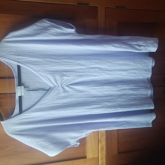 Host Pick hooray! Ava & Viv light lavender cotton/poly Tee, NWT, Size 1X - Picture 1 of 4